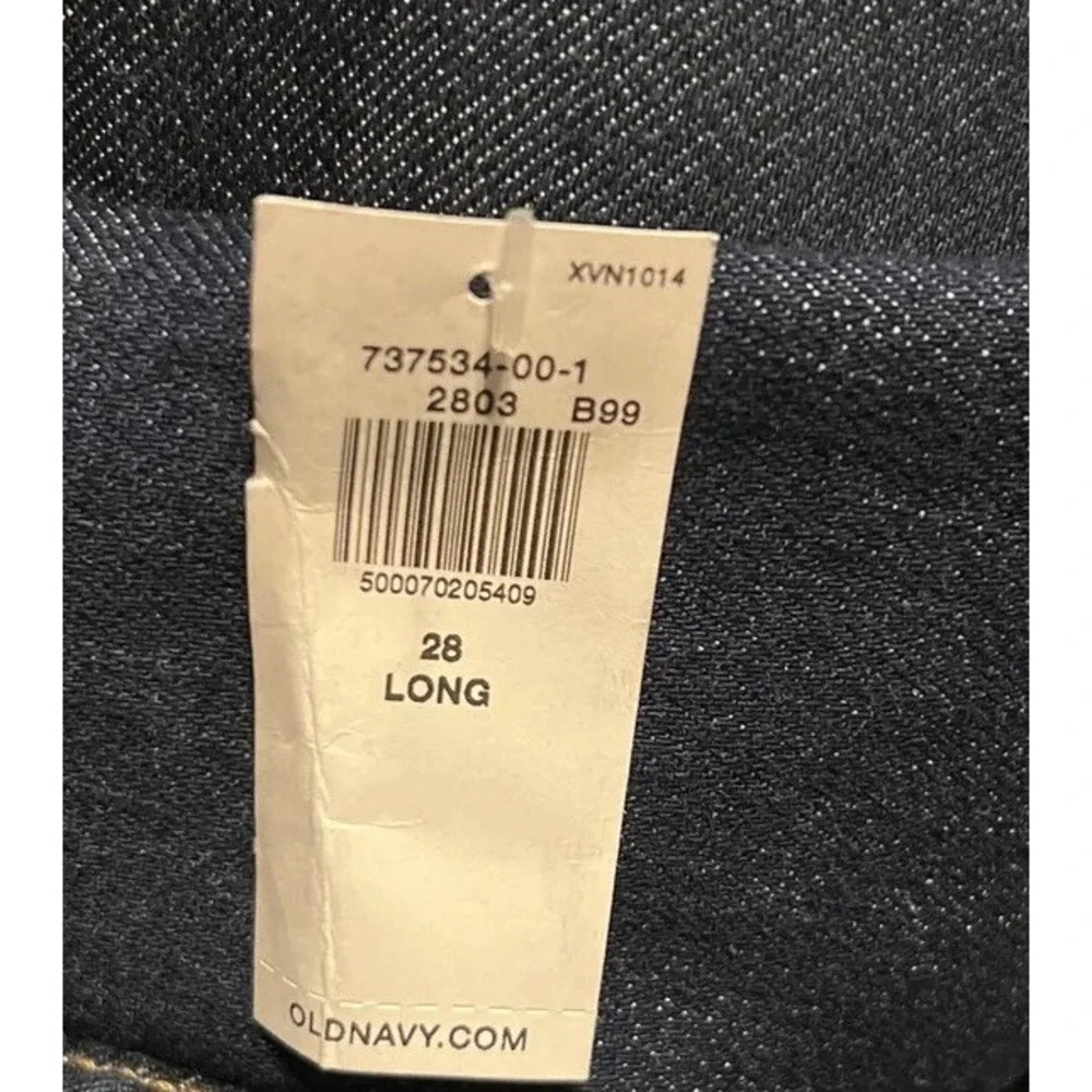 New Old Navy Women's Plus Size 28 W Long Medium Wash Blue Mid Rise Jegging Jeans